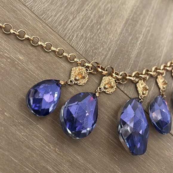 Blue large stone necklace - Picture 9 of 17